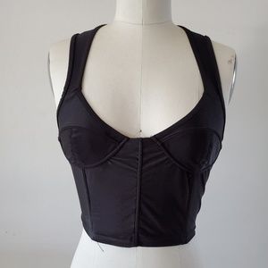 Valija Black Crop Top